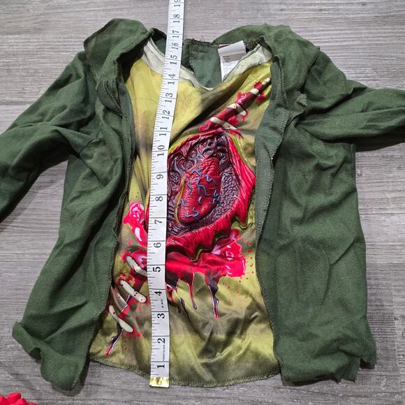 Monster Within Gruesome Heart Beating Halloween Costume w. Mask Kids Size Large - Picture 6 of 7